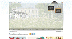 Desktop Screenshot of chateaudecanon.com